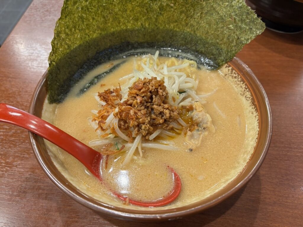 麺場田所商店行徳店の江戸前味噌らーめん